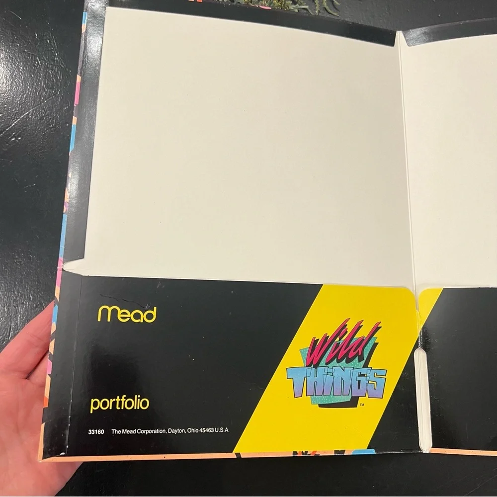 Vintage 80s Mead Portfolio Folder Wild Things Alaskan Moose Inc 1988 Duck